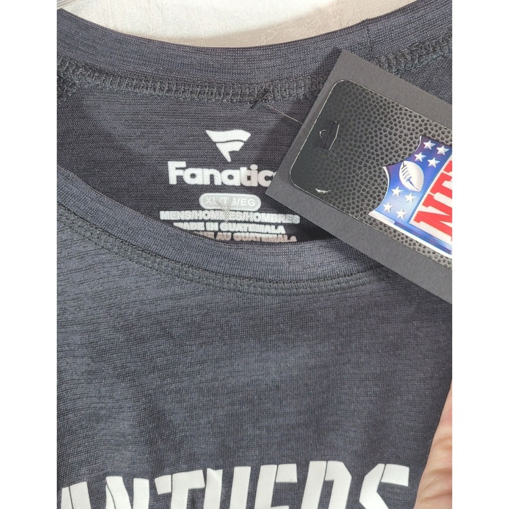 Fanatics Men's Black NFL Carolina Panthers Nickname Raglan T-Shirt - Size XL - Picture 2 of 3